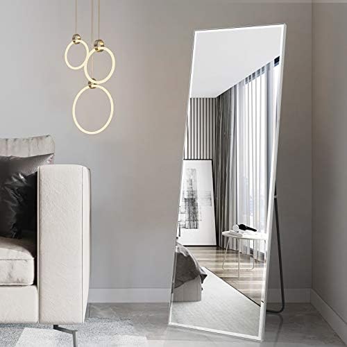 BEAUTYPEAK Full Length Mirror 20" x 60" Body Dressing Standing Hanging or Leaning Against