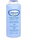 Caldesene Baby Corn Starch Powder with Zinc Oxide, Net Wt. 5 oz. Pack of 5