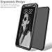 iPhone X Case, Coocolor 360 Degree All-Around Ultra Thin Full Body Coverage Protection Dual Layer Hard Slim Case + Tempered Glass Screen Protector for iPhone X-Black