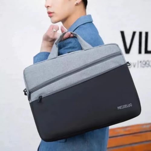 Capa Bolsa Maleta Notebook Com Alça De Ombro Alça De Mão Reforçada Impermeável Divisórias Case Note Bag Estojo Pasta Organizadora Notebook 16 Polegadas 2 Bolsos Externo Faculdade Escola Trabalho
