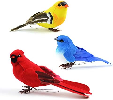 Set of 3 Artificial Birds