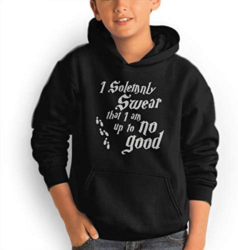 AlvinGuy Youth Boys and Girls I Solemnly Swear I'm Up to No Good Pockets Jackets Sweatshirts Hoodies Hooded
