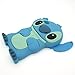 HELPYOU Blue Iphone 5 C New 3D Cartoon Stitch Movable Ear Soft Silicone Rubber Case Protective Cover for Iphone 5C