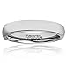 MNH Tungsten Ring Men Wedding Band Women 4mm Polished Engagement Comfort Fit Domed Classic Design