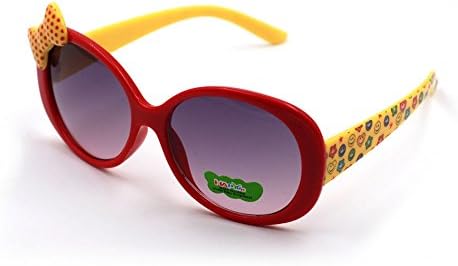 XINMADE Butterfly Various Kids UV400 Sunglasses for Boys and Girls Age 3-10 (Red Yellow)