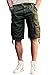 INFLATION Mens Flat Front Shorts Casual Relaxed Fit Cargo Shorts 100% Cotton Shorts with Pockets