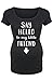 Jinson Women's Maternity Cute Print Funny T-Shirts Pregnancy Mommy Scoop Neck Top Solid Side Ruching T Shirt