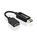 Sienoc Displayport DP Male to HDMI Female DP to HDMI Adapter Cable Video Audio Converter Color Black