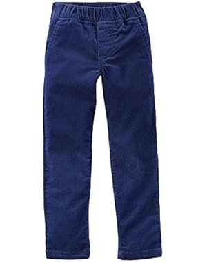 Unisex Baby Stretch Corduroy Pants; Navy