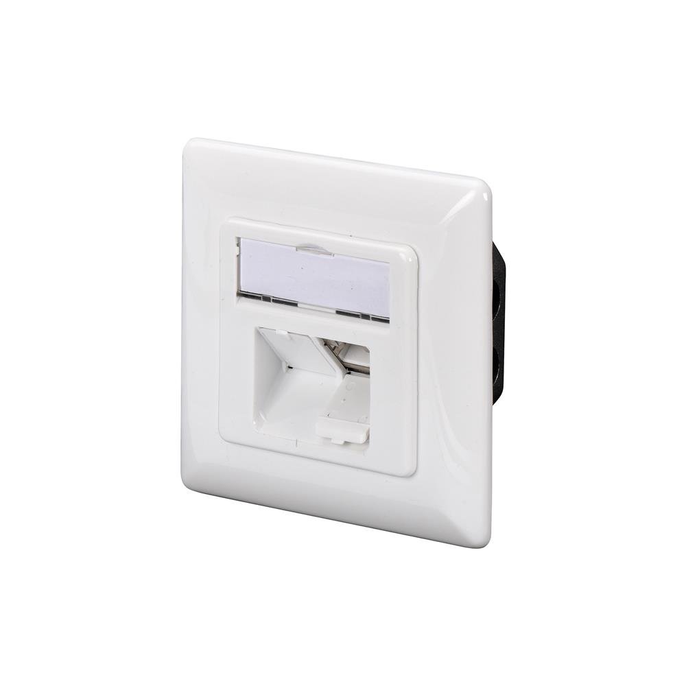 Digitus CAT 6 Wall Outlet Flush Mount, White