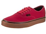 Vans Unisex Authentic (Gum) Racing Red/Black Skate Shoe 11 Men US