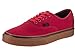Vans Unisex Authentic (Gum) Racing Red/Black Skate Shoe 11 Men US