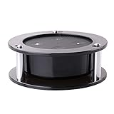 HAHOME Acrylic Speaker Base Stand,Ceiling Wall Mount Protective Stand for Echo Dot (2nd Generation), Black