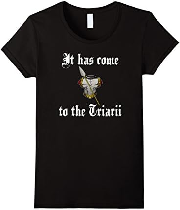 Women's It has come to the Triarii Roman Soldier T-Shirt Large Black