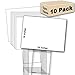 Yard Signs 10 White Signs Blank 18''x24'' & 10 Double H 10''x30'' Stakes
