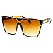 zeroUV - Large Oversized Retro Fashion Square Flat Top Sunglasses