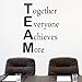FlyWallD Classroom Wall Decals Office Motivational Wall Decor Vinyl Art Inspirational Quotes Stickers Together Everyone Achieves More