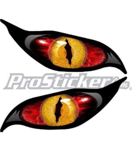 3M Reflective 'No Fear' Eyes Sticker For Car/UTE - JDM Style, 200mm X 75mm, Rear Window 9 thumbnail image