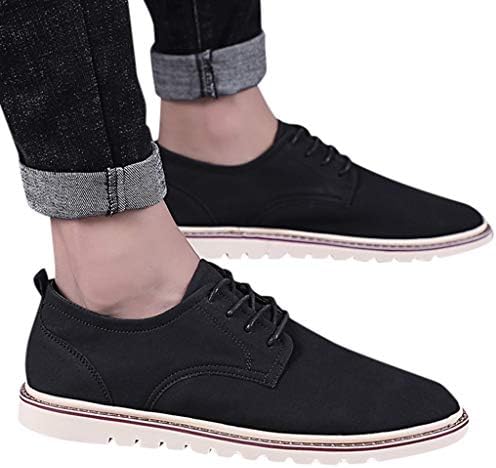 Vintage Shoes for Men - POHOK Fashion Men's Summer England Vintage Suede Shoes Flat Casual Shoes