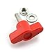 8 Set M6x20 Thumb Screw Plastic T Shape Red Head Hard Top Quick Removal Fastener Change Tee Knobs Screw Clamping Screw with Nut Washer Kit For Jeep Wrangler Accessories