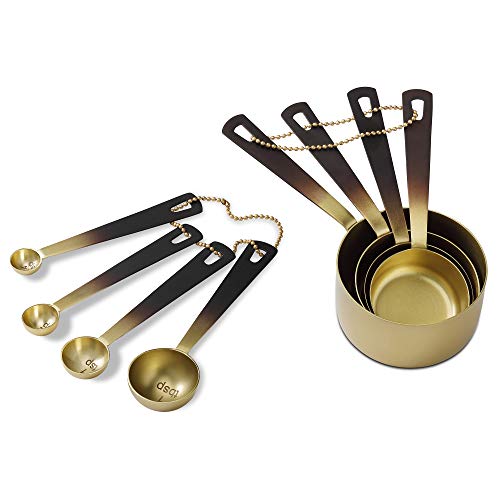 Modern Stainless Steel Measuring Cups and Measuring Spoons Set ...