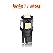 T10 Wedge Type - W5W 194 168 5050 5-SMD Cool White LED 12V Interior Car Light Bulbs - Pack of 10 - Direct Replacment and Reverse - Auto - RV - Used For Signal, Dome, Trunk, Dashboard, Parking Lights
