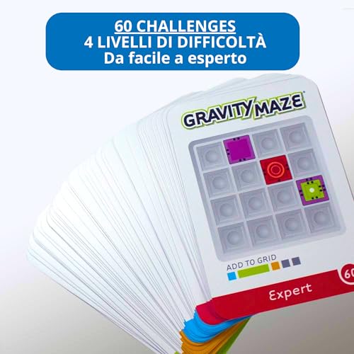 ThinkFun - Gravity Maze | Child Games 8 Years Old Boys and Girls | Child Game 8 Years with 60 Challenges | Child Gift | +1 Players | Gravity Logic Game | Gift Ideas