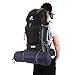 Free Knight 60L Hiking Backpack Mountaineering Camping Trekking Travel Bag Large Capacity Rucksack Internal Frame Water Resistant for Outdoor, Black