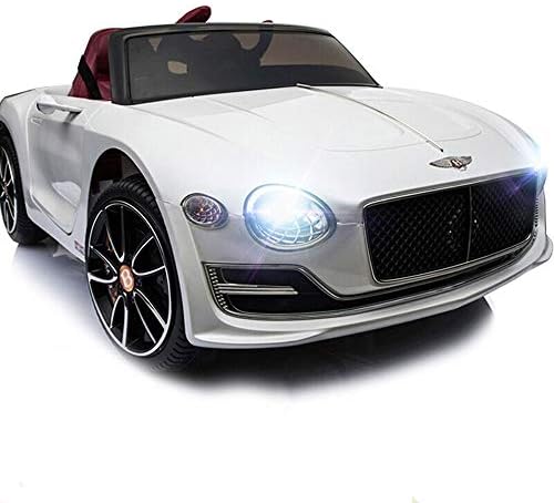 Poooc Electric Toys Kids Ride Vehicle Children 2Seats Car On with Genuine Official Licensed Boys Girls Light Up Hobby Vehicles Swaying Drive Doors Boentley Roadster Toy Headlights & MP3