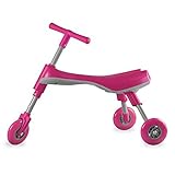 Fly Bike Foldable Indoor/Outdoor Toddlers Glide Tricycle - No Assembly Required (Pink/Pearl)