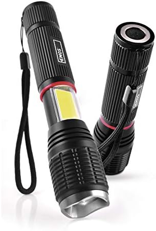 P3111 - Lanterna LED (Alumínio, 230 lúmens, foco ajustável, luz lateral LED COB)