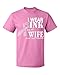 P&B Men's I Wear Pink for my Wife Breast Cancer Awareness T-shirt, XL, Azalea Pink