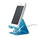 Esonstyle Cell Phone Stand Tablet Stand, [Updated Version] Aluminum Stand Holder Tablet Stand for 4-10 inch Mobile Phone and Tablet (Blue)