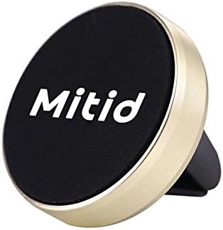 Car Mount, Mitid Universal Air Vent Magnetic Mount &amp; Holder for Cell Phone [Gold]