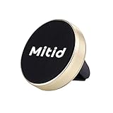 Car Mount, Mitid Universal Air Vent Magnetic Mount & Holder for Cell Phone [Gold]