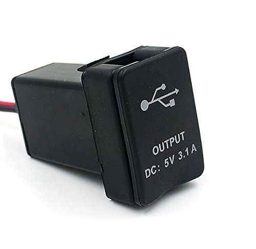 E-Bro NEW 12-24V Car Dual USB Port Adapter Charger Cell Phone PDA DVR Input For Toyota - Thumbnail 2