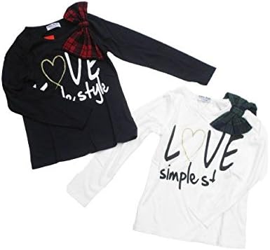 Amazon 子供服 でかりぼん ロンｔ Little Betty 160 グリーンリボン Tシャツ カットソー 通販