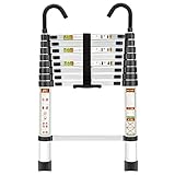 Telescopic Ladder, 8.5FT RIKADE Aluminum