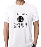 Raw T-Shirts Real Cars - Don't Shift Themselves - Gear Shift Funny Premium Men's