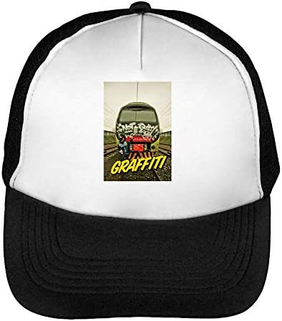 Not Guilty Men's Baseball Trucker Cap Hat Snapback Black White