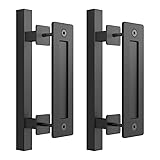 SKYSEN 2 Pack 12" Barn Door Handles, Sliding barn
