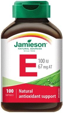 Vitamin E 100 IU-100 soft gel Brand: Jamieson Laboratories