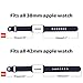 Apple Watch Band 38mm, Covery Soft Silicone iWatch Sport Band for Apple Watch Series 2 Series 1 38mm All Models M/L Size (Midnight Blue)