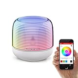 PLAYBULB LED Candle, Smart Bluetooth Flameless Candle, Color Changing Battery Operated Rechargeable Electric Candle with Timer and APP Remote Control for Party/Candle Holder/Night Light/Wedding Decor