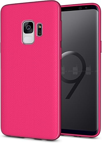 Galaxy S9 Case, URMax Ultra [Slim Thin] [Rugged] Anti-slip Flexible TPU Gel Rubber Soft Skin Silicone Protective Case Cover for Samsung Galaxy S9 - (Hot Pink)