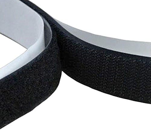 XuanKun Adhesive Hook and Loop, Industrial Strength, Wear and Tear Resistant (3/4-Inch x 10-Foot, Black)