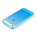 AIIYG DS(TM) iPhone 5 Case,5S Case,SE Case, Gradient Color Mirror Soft TPU Case with Shockproof PC Bumper for Apple iPhone 5S,5,SE (Blue)