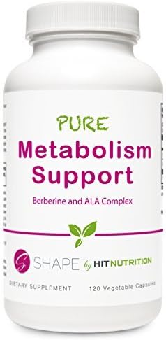 HIT Shape Pure Metabolism Support, Improved Cardiometabolic Health with Alpha Lipoic Acid (ALA) and Berberine, 120 Vegatable Capsules by HIT Shape