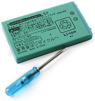 Amazon Co Jp ドライバーでgbaゲームボーイアドバンスsp用の3 7v 700mah充電式リチウムイオンバッテリー 家電 カメラ
