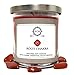 Root Chakra Soy Candle 8.5 oz with Red Jasper and Garnet Crystals, Herbs & Essential Oils for Grounding, Stability, Trust & Security (Wiccan Pagan Magick Spirituality)thumb 2
